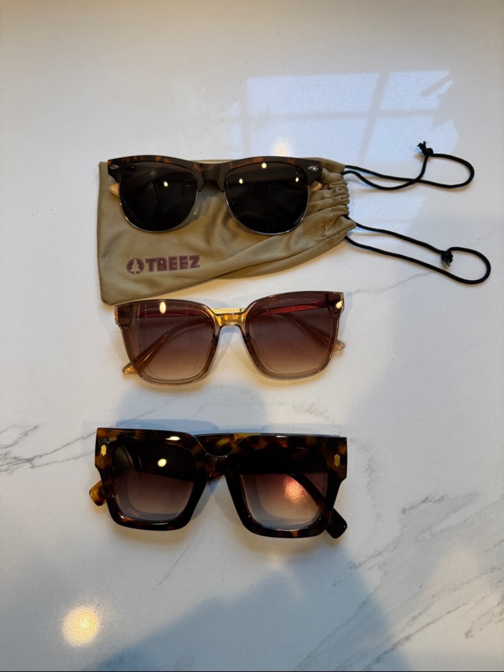 Women's Sunglasses - Tortoiseshell and Brown Gradient Options
